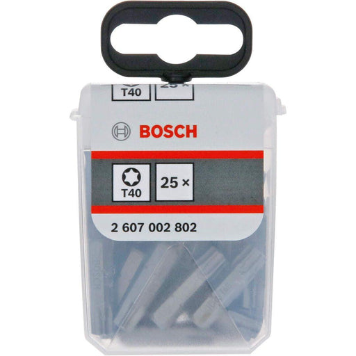 T40 25mm Torx bitovi u Tic Tac pakovanju 25kom Extra Hard Bosch - 2607002802