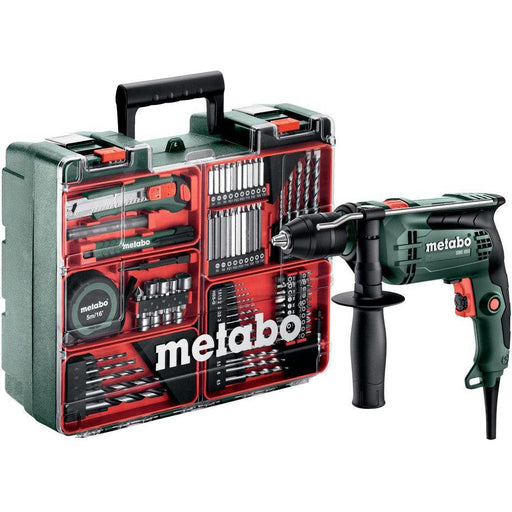 Vibraciona bušilica Metabo SBE 650 u plastičnom koferu sa velikim setom pribora (600742870)-SBT Alati Beograd